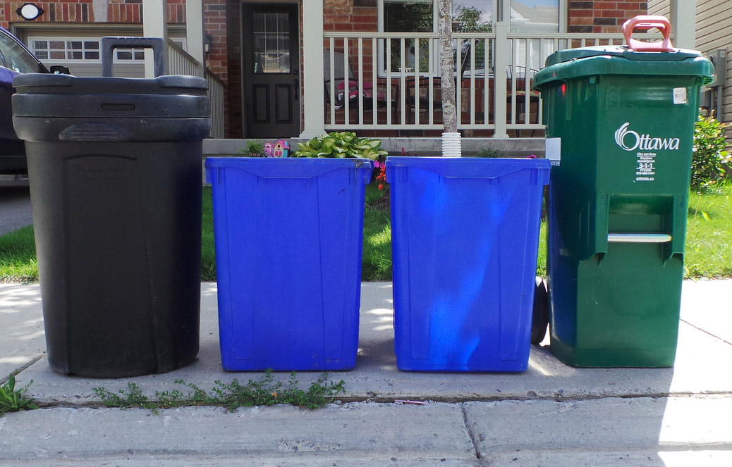 Garbage day. Photo by Glen Gower