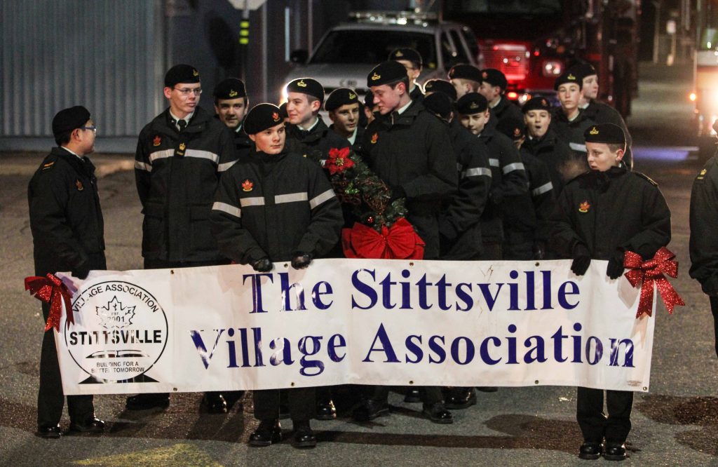 Cadets lead off the Parade of Lights. Barry Gray