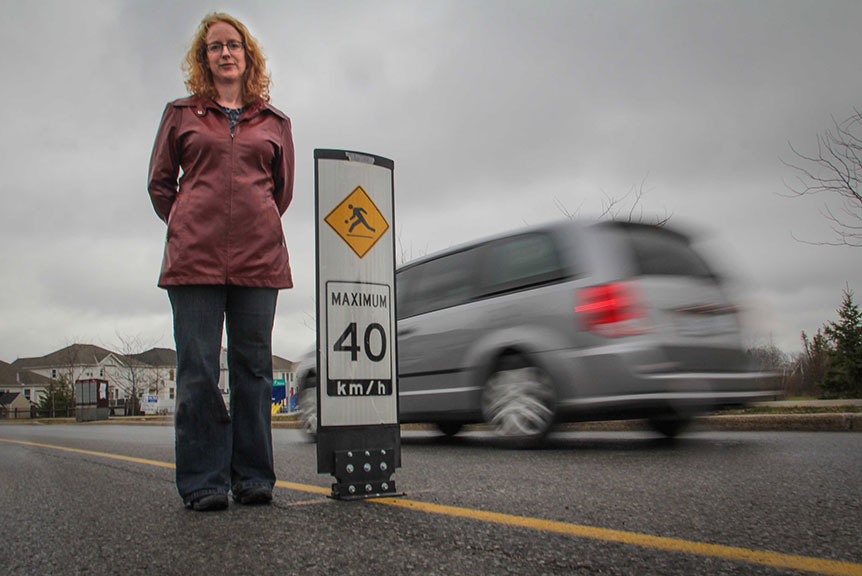 ABOVE: Amber Bowditch of Richmond, who had both legs broken when she was hit by a car in Westboro, estimated to be travelling at 10km/h. Photo by Barry Gray.
