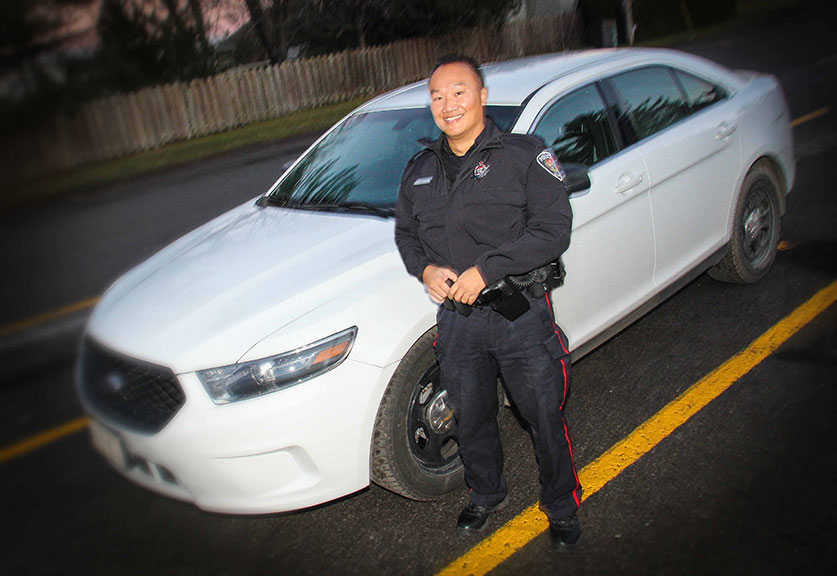 Stittsville community police officer Constable Phong Le. Photo by Barry Gray.
