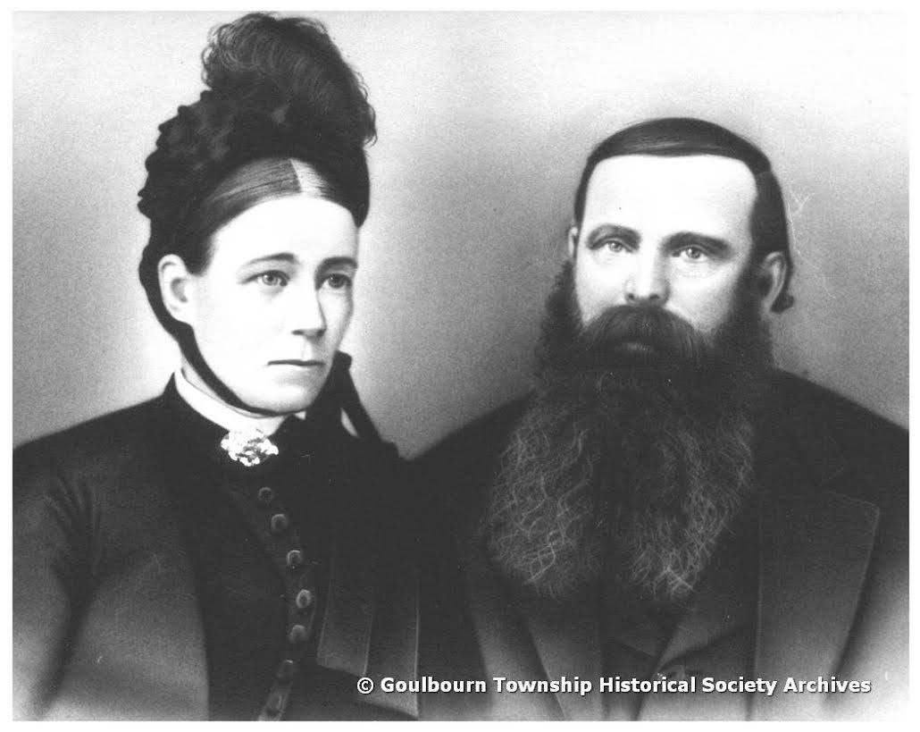 Part of the Goulbourn Township Historical Society's "Pioneer Potraits" exhibit. (From the GTHS archives.)