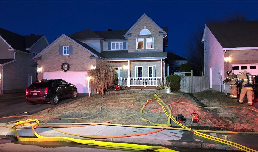 Fire on Granite Ridge, April 21, 2018. Photo via Todd Horricks / Ottawa Fire Services