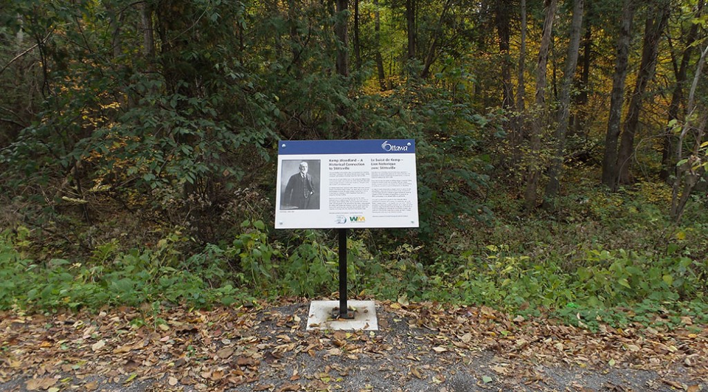Kemp Woodland signage