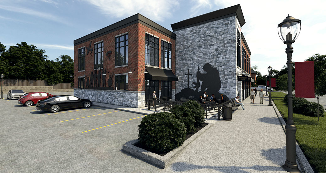Rendering of the proposed new Stittsville Legion building. Via HDD Hierarchy Development & Design.