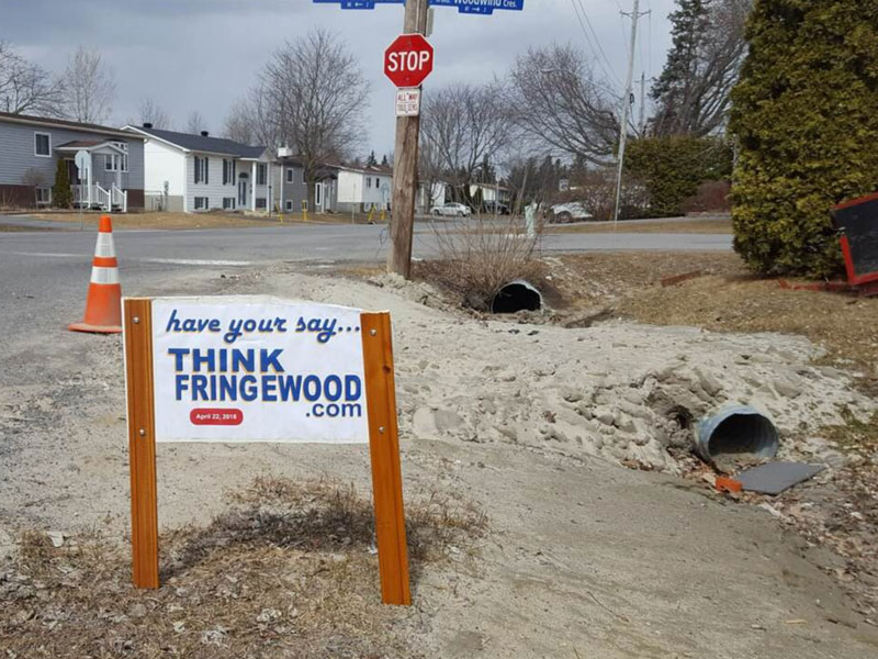 Think Fringewood sign. Photo via Facebook.